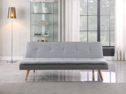 Mattress Guru Zuma Versatile 3 Seater Fabric Padded Sofa Bed, 3 Seater, Durable Hardwood Frame - Grey - thumbnail 4