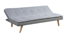 Mattress Guru Zuma Versatile 3 Seater Fabric Padded Sofa Bed, 3 Seater, Durable Hardwood Frame - Grey - thumbnail 2