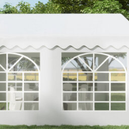 Outsunny 4M Gazebo Garden Marquee Canopy Party Carport Shelter Garage Tent White - thumbnail 7