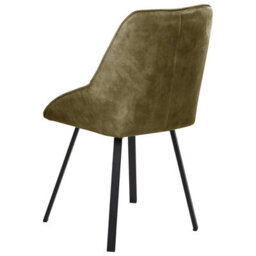 Beliani Set Of 2 Dining Chairs Swivel Terlton Velvet Green - thumbnail 7