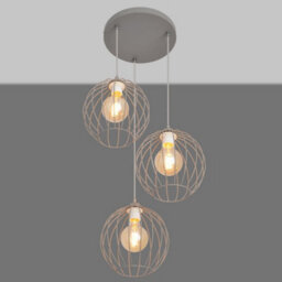 Luminosa Lighting Luminosa Mercure Cluster Pendant Ceiling Light Grey 40Cm - thumbnail 3