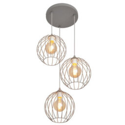 Luminosa Lighting Luminosa Mercure Cluster Pendant Ceiling Light Grey 40Cm - thumbnail 2