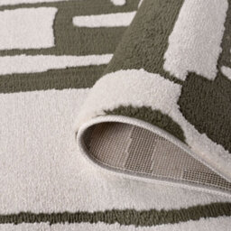The Rugs Loft Olive And Ivory Abstract Geometric Living Room Area Rug And Runners Soft Pile - thumbnail 6