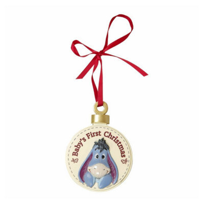 Disney Winnie The Pooh Baby's First Christmas Hanging Decoration - Eeyore - image 1