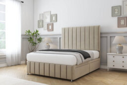 "Sloomy California Almond Coniston Divan Bed 2 Drawers Right Side-54"" Floor Standing Headboard 12"" Footboard 2'6 Small Single" - thumbnail 3