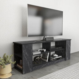 Decorotika Space Tv Stand Tv Unit For Tvs Up To 55 Inch Black Marble Effect - thumbnail 2