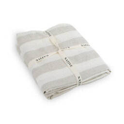 Native Natural Natural Stripes Single 100% Linen Duvet Cover (135X200Cm) - thumbnail 2
