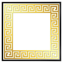 "Andrew Lee Golden Greek Ornamental Frame (Picutre Frame) / 12X12"" / Oak" - thumbnail 6