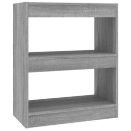 Berkfield Book Cabinet/room Divider Grey Sonoma 60X30X72 Cm - thumbnail 2