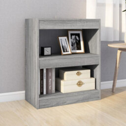 Berkfield Book Cabinet/room Divider Grey Sonoma 60X30X72 Cm - thumbnail 3