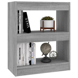 Berkfield Book Cabinet/room Divider Grey Sonoma 60X30X72 Cm - thumbnail 4