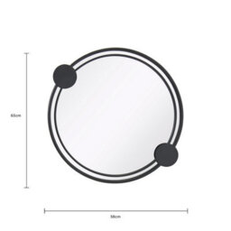 Charles Bentley Warsaw Round Garden Mirror Weather Resistant - thumbnail 9