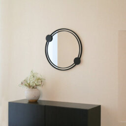 Charles Bentley Warsaw Round Garden Mirror Weather Resistant - thumbnail 4