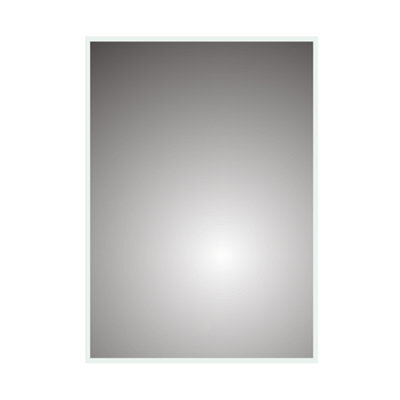 Ibathuk Spectra Wall Mounted Led Illuminated Bathroom Mirror, Designer Bathroom Mirror With Light Sensor & Demister Pad, 700X500mm - image 1