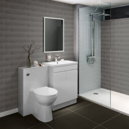Ibathuk Spectra Wall Mounted Led Illuminated Bathroom Mirror, Designer Bathroom Mirror With Light Sensor & Demister Pad, 700X500mm - thumbnail 2