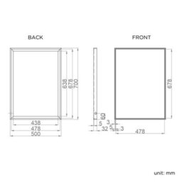 Ibathuk Spectra Wall Mounted Led Illuminated Bathroom Mirror, Designer Bathroom Mirror With Light Sensor & Demister Pad, 700X500mm - thumbnail 3