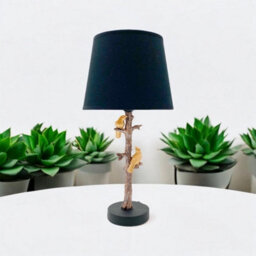 Minster 9 Inch Black Shade Table Lamp - L22 X W22 X H44 Cm - thumbnail 3