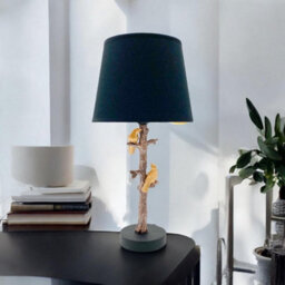 Minster 9 Inch Black Shade Table Lamp - L22 X W22 X H44 Cm - thumbnail 4