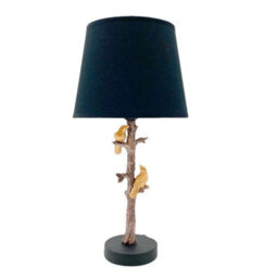 Minster 9 Inch Black Shade Table Lamp - L22 X W22 X H44 Cm - thumbnail 1