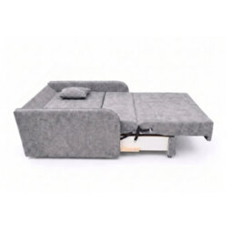 Armchair Sofa Bed With Guest Sleep Function And Bedding Box Easy 1 Light Grey Bonnell Sprung Compact Design For Living Room - thumbnail 3
