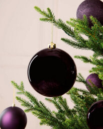 Werchristmas Purple Extra Large Shatterproof Bauble Shiny 15 Cm - thumbnail 3