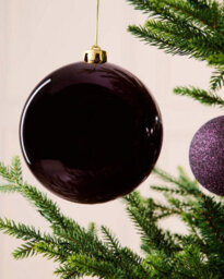 Werchristmas Purple Extra Large Shatterproof Bauble Shiny 15 Cm - thumbnail 4