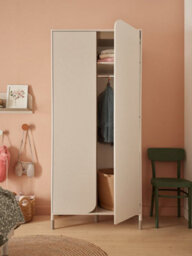 Arte Harmony 01 Hinged Wardrobe In Cashmere & Truffle - 920mm X 2010mm X 500mm - Sleek Organisation With Push-To-Open - thumbnail 5