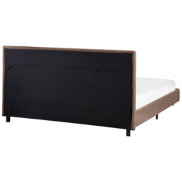 Beliani Bed Boucle Albi 140 X 200 Cm (Eu Double) Brown - thumbnail 7