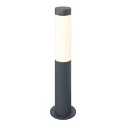 GoodHome Callisto Contemporary Dark Grey Mains-Powered 1 Lamp Integrated Led Outdoor Post Light (H)480mm - thumbnail 5