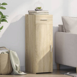 Berkfield Sideboard Sonoma Oak 30X42.5X93 Cm Engineered Wood - thumbnail 1