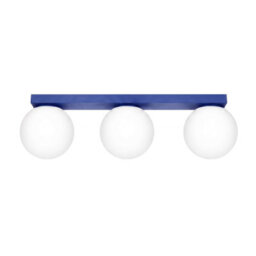Sollux Lighting Yoli Steel/glass Ultramarine 3 Lights Minimalist Ceiling Lamps - thumbnail 1