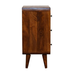 Artisan Furniture Solid Wood Mini Curved Chestnut Chest - thumbnail 8