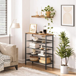 HOOBRO Shoe Rack, 5-Tier Shoe Organizer Shelf, 75 X 30 X 85.1 Cm, With Flat & Slant Adjustable Shelf, Shoe Storage Organiser For Entryway - thumbnail 3