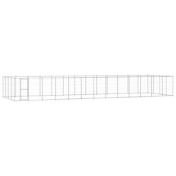 Berkfield Outdoor Dog Kennel Galvanised Steel 53.24 M2 - thumbnail 1
