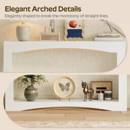 White Narrow Console Table 15Cm Deep - Perfect For Hallways - thumbnail 3
