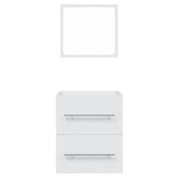 Walplus Bathroom Cabinet With Mirror White 41X38.5X48 Cm Engineered Wood - thumbnail 5