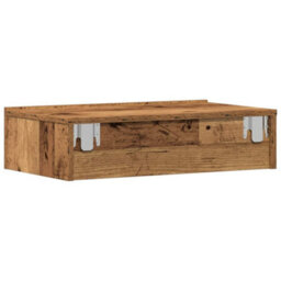 Berkfield Bedside Cabinet Old Wood 60X35 Cm Engineered Wood - thumbnail 9