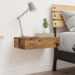 Berkfield Bedside Cabinet Old Wood 60X35 Cm Engineered Wood - thumbnail 4