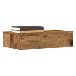 Berkfield Bedside Cabinet Old Wood 60X35 Cm Engineered Wood - thumbnail 1