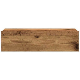 Berkfield Bedside Cabinet Old Wood 60X35 Cm Engineered Wood - thumbnail 7