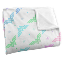 DC comics Wonder Woman Silky Gradient Supersoft Blanket White/multicoloured (One Size) - thumbnail 2