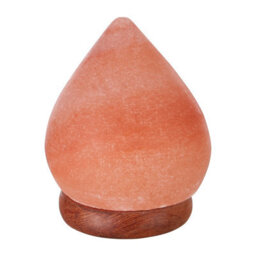 Orsina Nepal Teardrop Salt Lamp, Hand-Carved Himalayan Rock Salt In Elegant Teardrop Shape, Emits Warm, Soothing - thumbnail 2