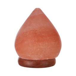 Orsina Nepal Teardrop Salt Lamp, Hand-Carved Himalayan Rock Salt In Elegant Teardrop Shape, Emits Warm, Soothing - thumbnail 1