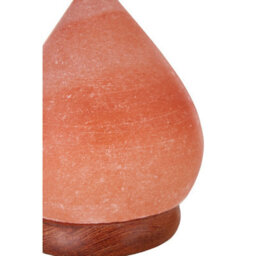 Orsina Nepal Teardrop Salt Lamp, Hand-Carved Himalayan Rock Salt In Elegant Teardrop Shape, Emits Warm, Soothing - thumbnail 3