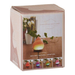 Orsina Nepal Teardrop Salt Lamp, Hand-Carved Himalayan Rock Salt In Elegant Teardrop Shape, Emits Warm, Soothing - thumbnail 4