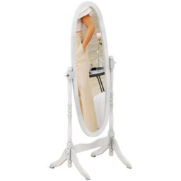 Lassic Vida Designs Nishano White Oval Cheval Full Length Freestanding Mirror - thumbnail 7