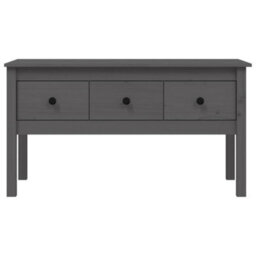 Walplus Coffee Table Grey 102X49X55 Cm Solid Wood Pine - thumbnail 6