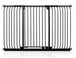 Safetots Extra Tall Elite Safety Gate, 170Cm - 179Cm, Matt Black, Extra Tall 96.8Cm In Height, Pressure Fit Stair Gate - thumbnail 1