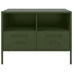 Berkfield Tv Cabinets 2 Pcs Olive Green 68X39X50.5 Cm Steel - thumbnail 7