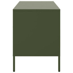 Berkfield Tv Cabinets 2 Pcs Olive Green 68X39X50.5 Cm Steel - thumbnail 8